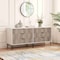 Manhattan Comfort DUMBO 6-Drawer Double Low Dresser in White and Grey DR003-WG - alternate 1